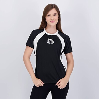 Camisa Santos Feminina: Preto e Paixão!