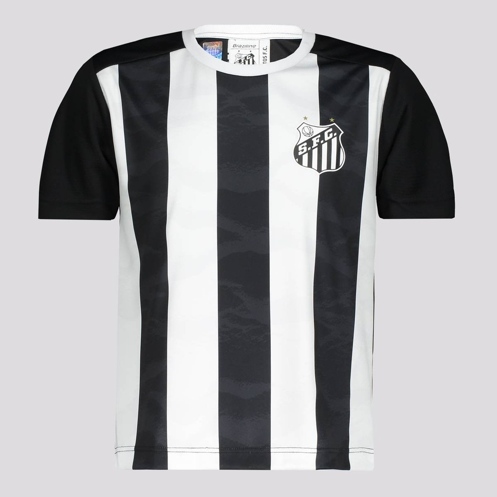 Camisa Santos Infantil: Preto e Branco!