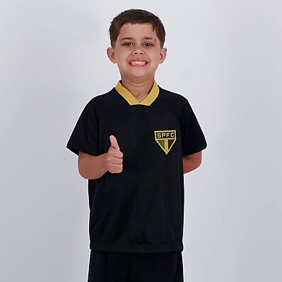 Camisa São Paulo Infantil: Preto e Conforto!