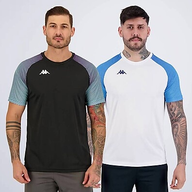 Camisas Kappa Burke: Kit 2 Cores Essenciais