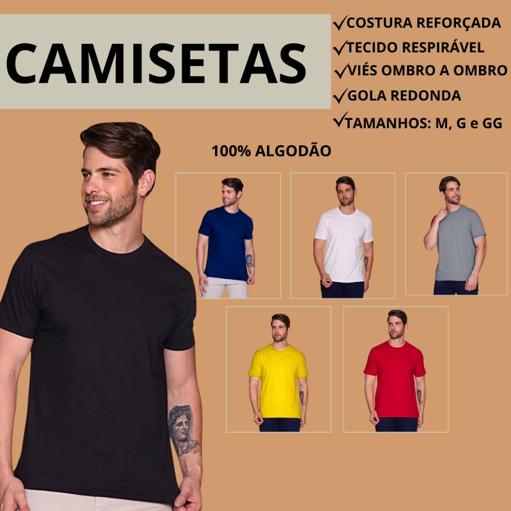 Camiseta Algodão: Conforto e Estilo!