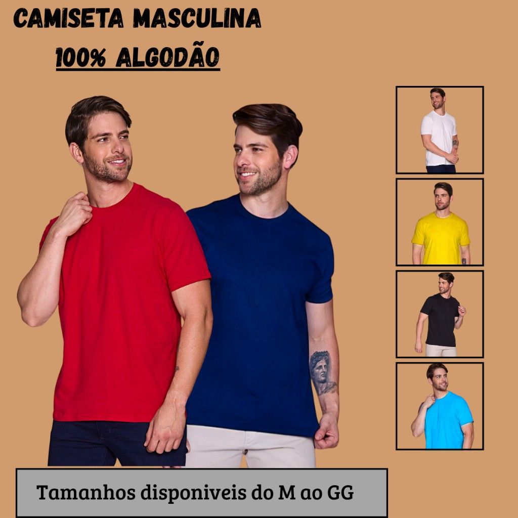 Camiseta Algodão Premium Masculina: Conforto e Estilo