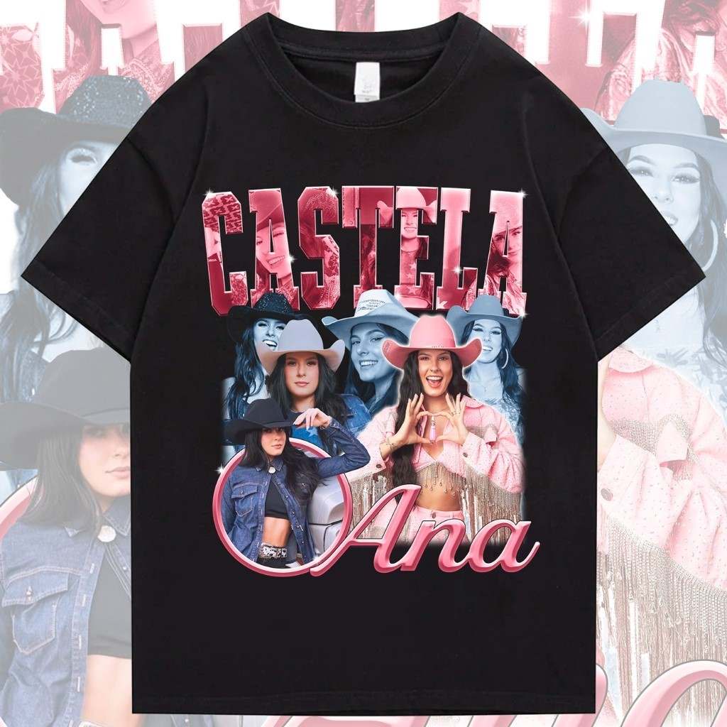 Camiseta Ana Castela Vintage Algodão Unissex - Envio Rápido