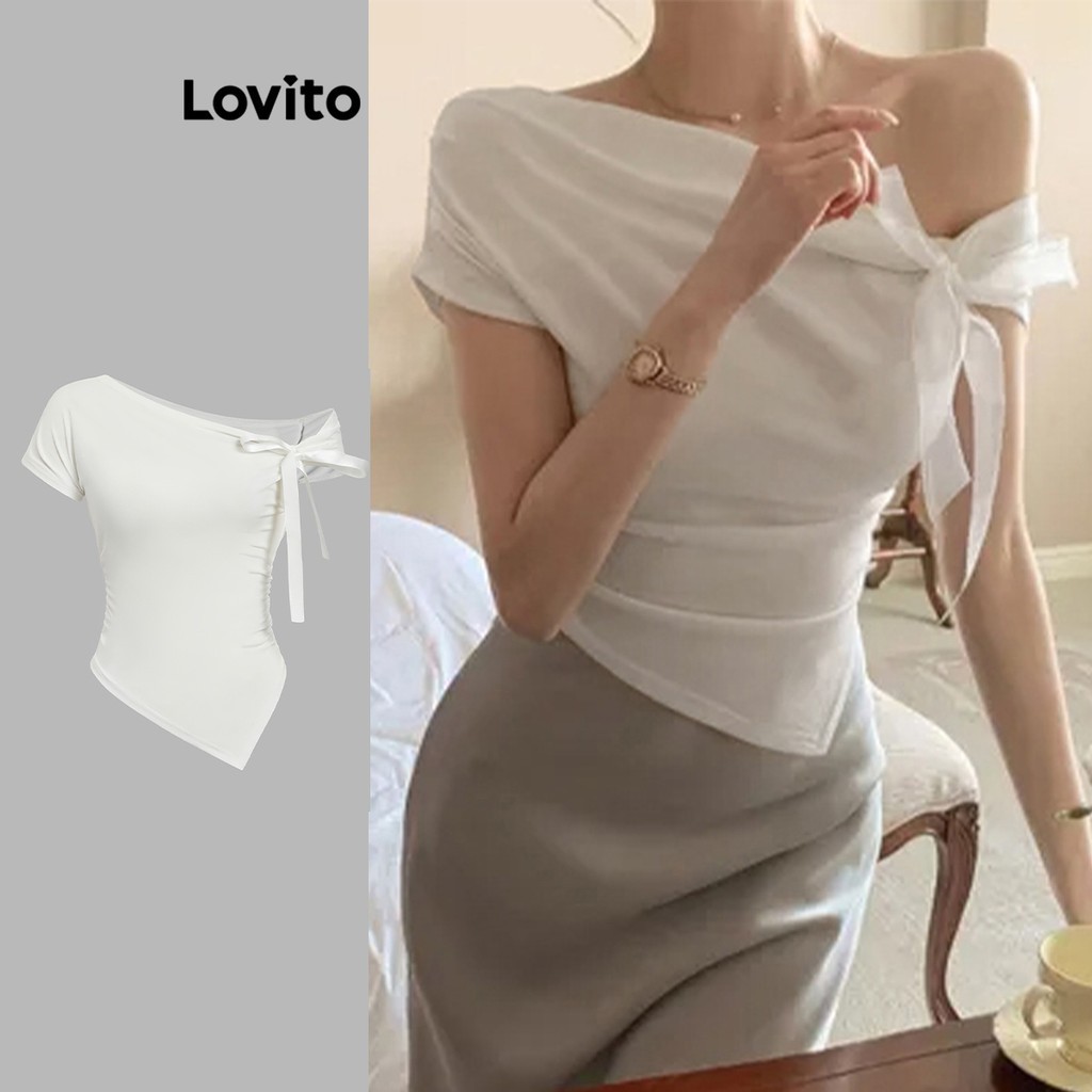 Camiseta Assimétrica Lovito: Elegância e Conforto