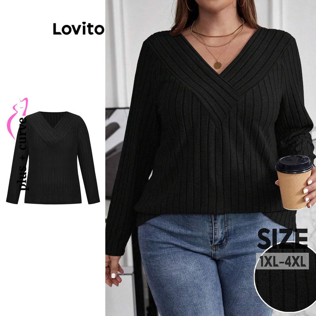 Camiseta Assimétrica Plus Size Lovito: Estilo Casual para Mulheres