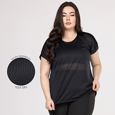 Camiseta Dry Plus Size para Academia: Conforto e Estilo em Treinos