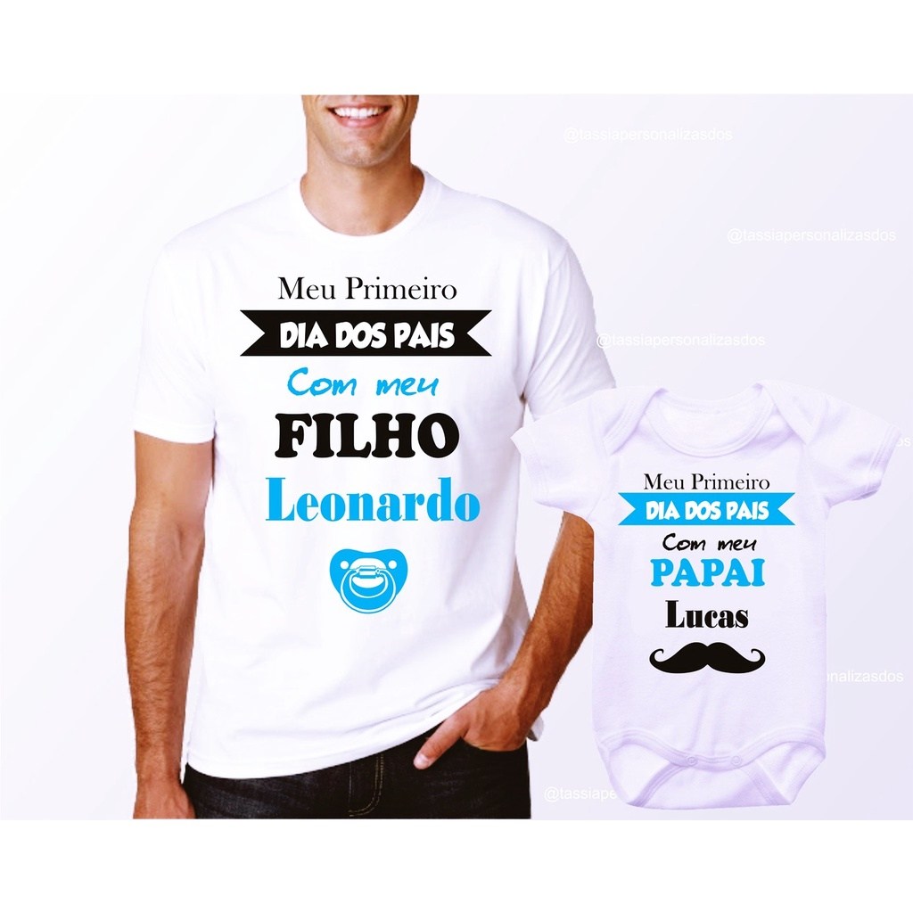 Camiseta e Body Personalizado para Primeiro Dia dos Pais – Crie Memórias Inesquecíveis