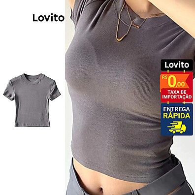 Camiseta Feminina Lovito: Básica, Confortável e Estilosa