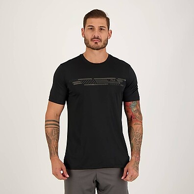 Camiseta Fila Basic Run Preta: Alta Performance e Estilo
