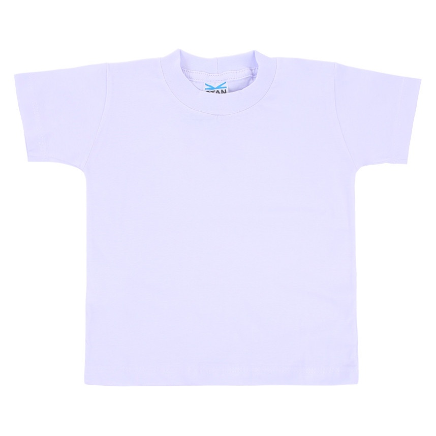 Camiseta Infantil Branca: Conforto 100% Algodão
