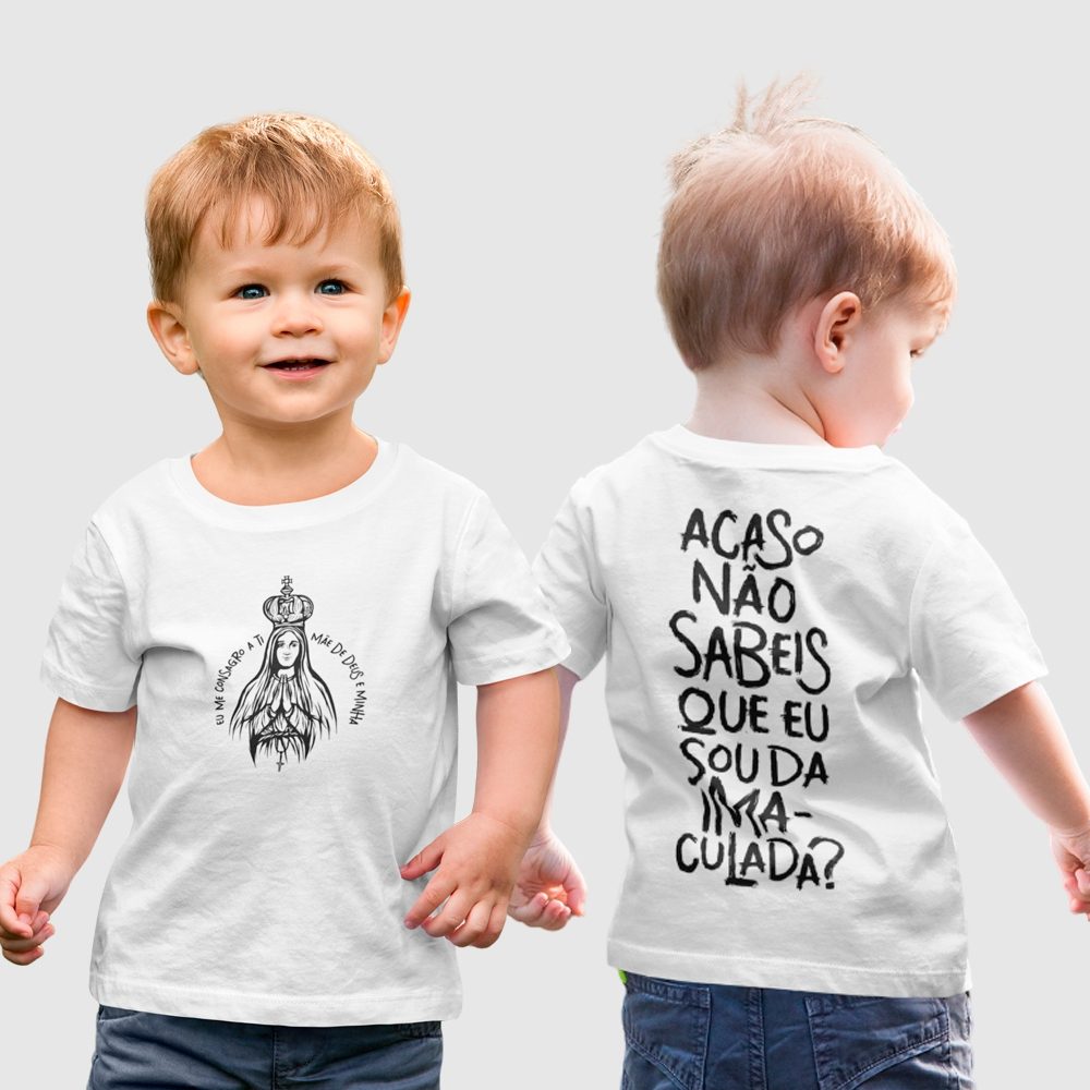 Camiseta Infantil Católica: Estilo e Fé em Um Só Look