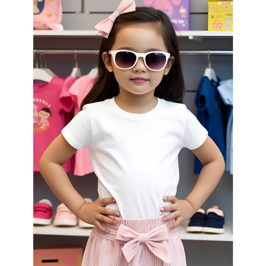 Camiseta Infantil Menina 100% Algodão - Conforto e Estilo