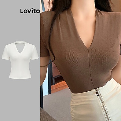Camiseta Lovito Decote V: Conforto e Estilo!