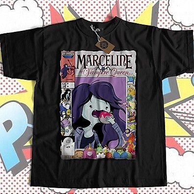 Camiseta Marceline Hora de Aventura - Estampa Vintage Geek