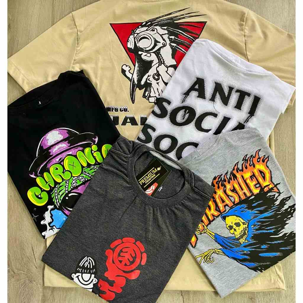 Camiseta Masculina Premium 100% Algodão STREETWEAR