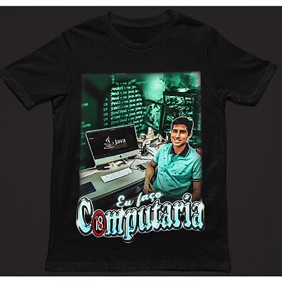Camiseta Meme 'Eu faço Computaria' – Humor e Qualidade