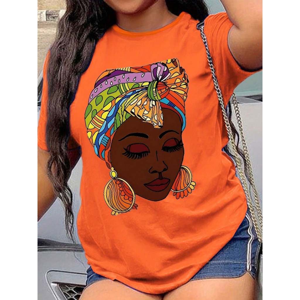 Camiseta Negra Turbante: Algodão Premium 2024