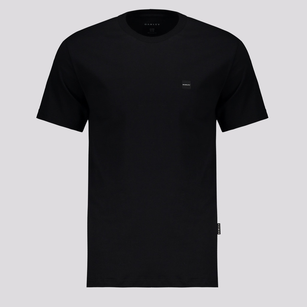 Camiseta Oakley Small Patch Preta: Estilo Casual com Algodão 100%