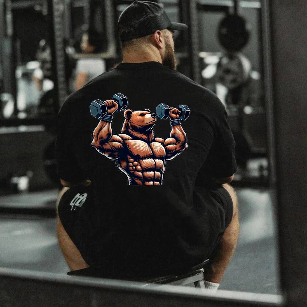 Camiseta Oversized Academia Treino Pesado