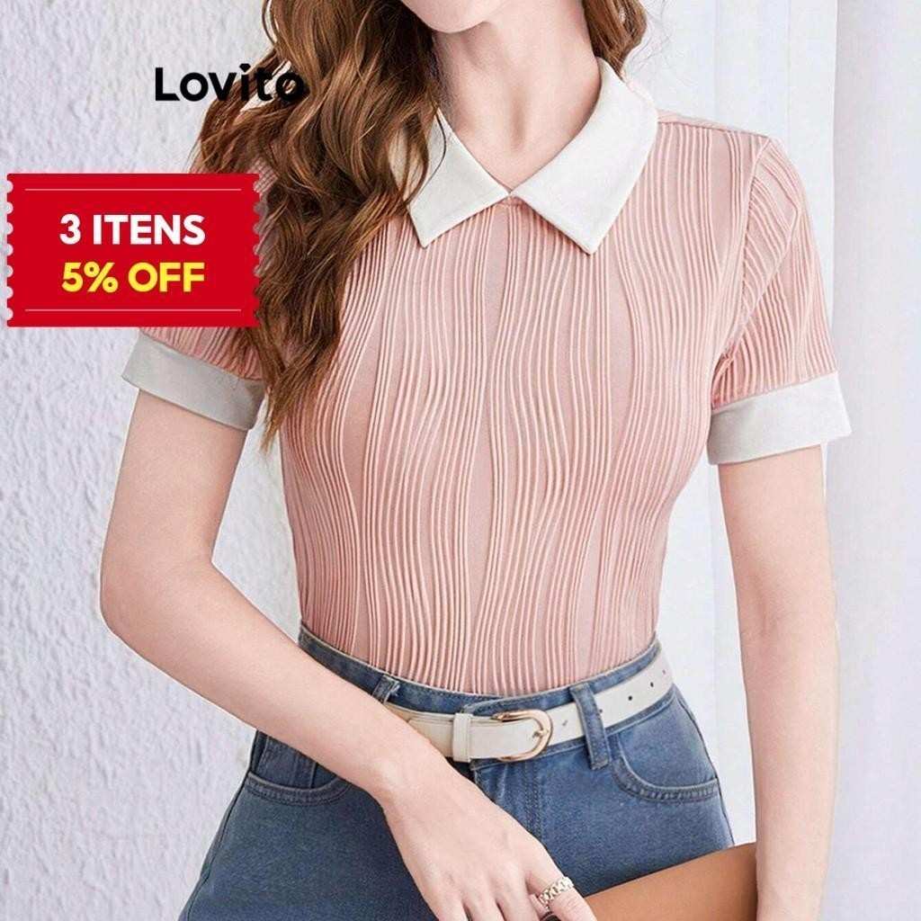Camiseta Plissada Lovito: Elegância e Conforto