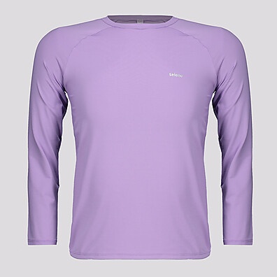 Camiseta UV50+ Infantil: Proteção e Estilo Lilás