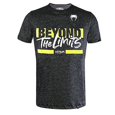Camiseta Venum Beyond The Limits Cinza Escuro – Conforto e Estilo em Um Só Lugar