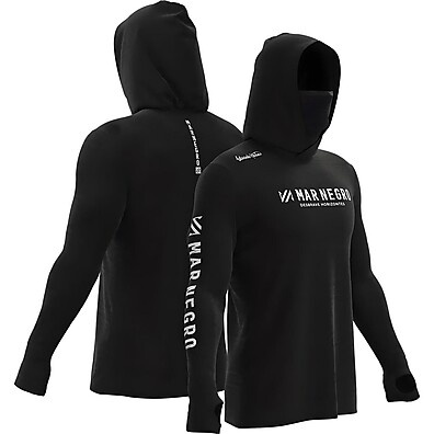 Camiseta X Protect 360 Mar Negro: Proteção UV 50 com Capuz