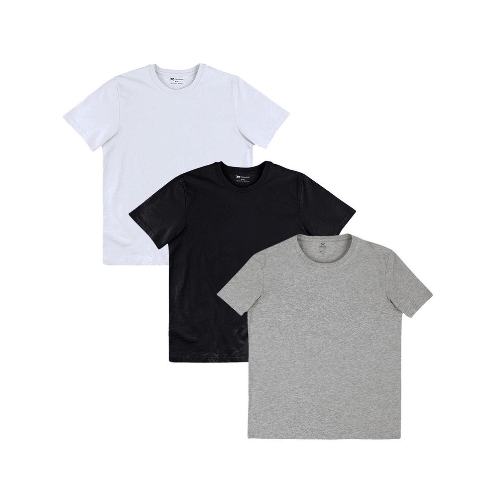 Camisetas Hering Masculinas: Kit 3 Essenciais