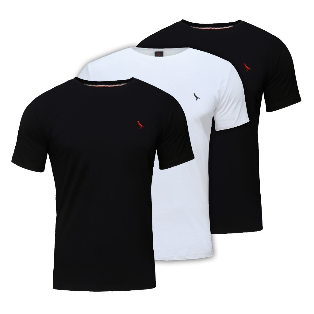 Camisetas Malha Peruana: Kit 3 Premium!