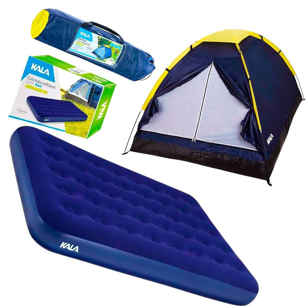 Camping Completo: Barraca 4 Pessoas + Colchão Kala