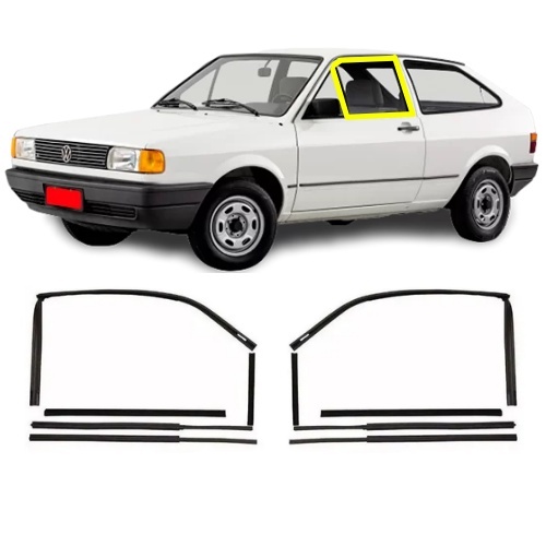 Canaletas e Pestanas Gol Quadrado: Kit Completo Centerflex