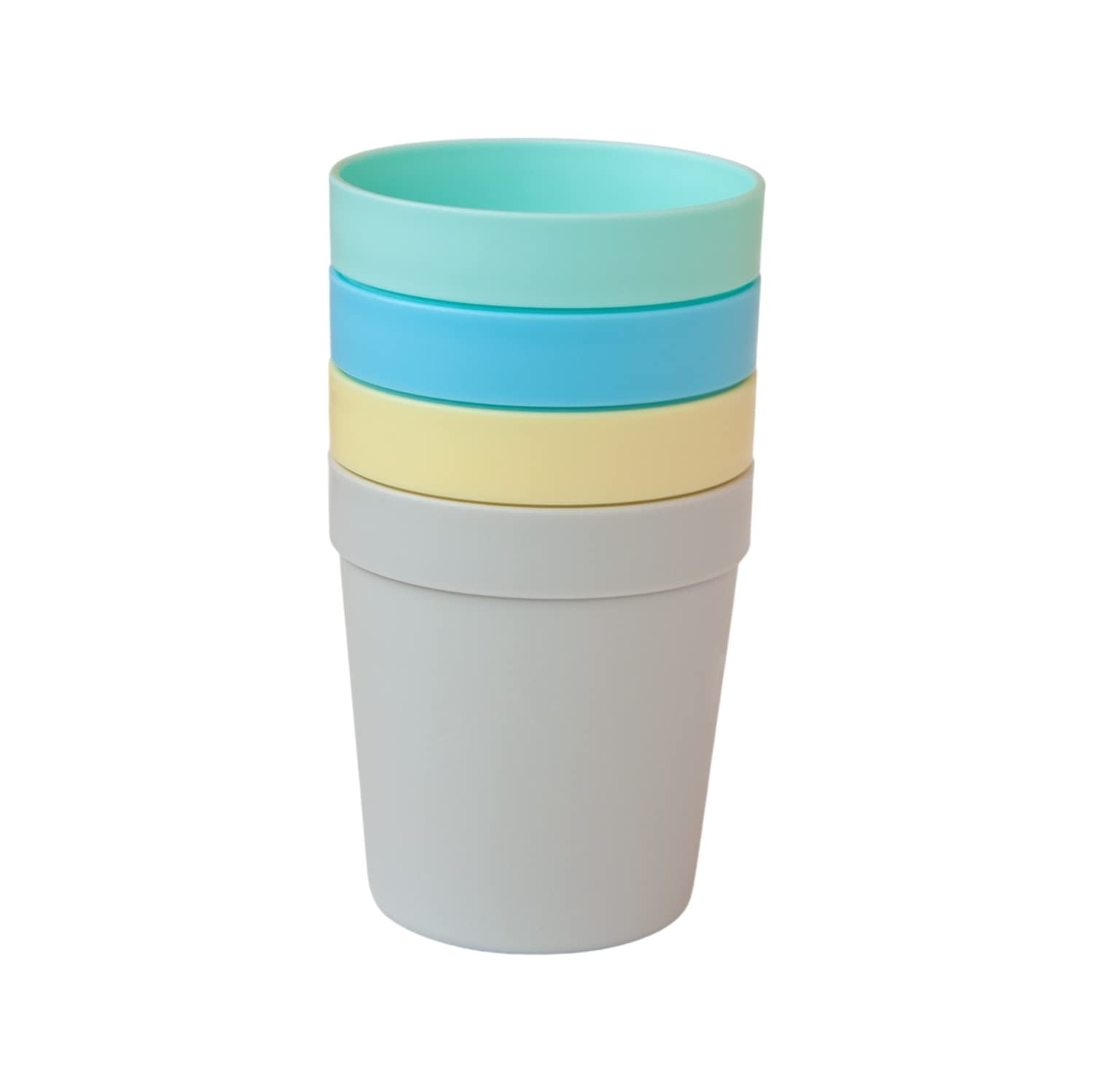 Kit 4 Copos para Bebês 200ml - Seguro, Livre de BPA, Candy Color Azul