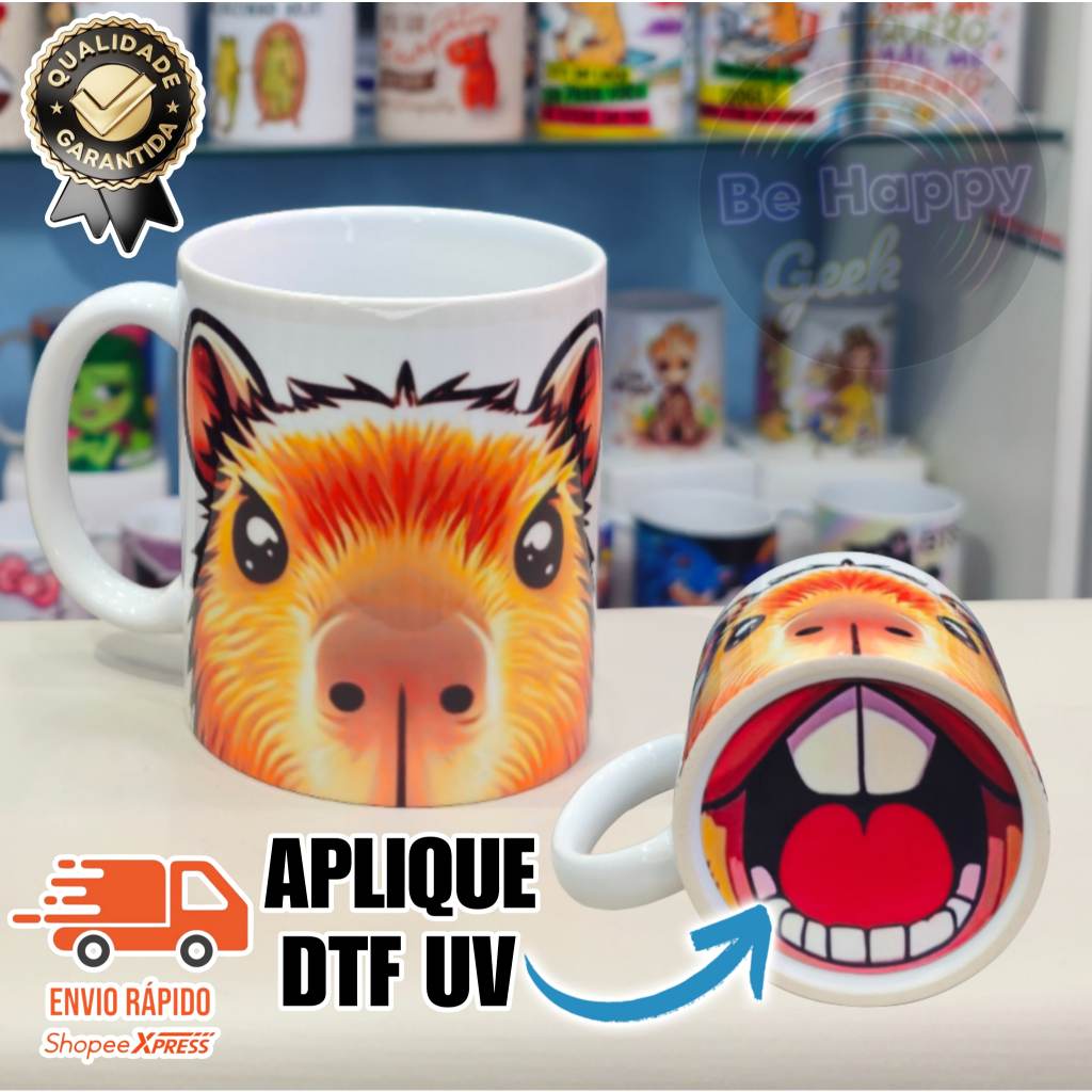 Caneca Capivara Bocão: Presente ou Uso Diário em Porcelana de Alta Qualidade