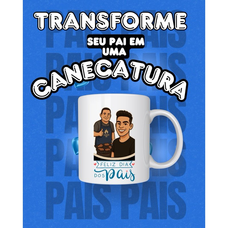caneca-caricatura-presente-dia-dos-pais-inesquecivel
