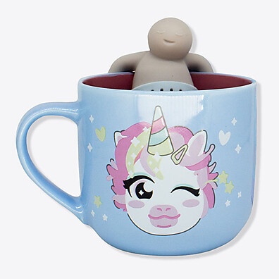 Caneca com Infusor Unicórnio: Seu Chá Mágico!
