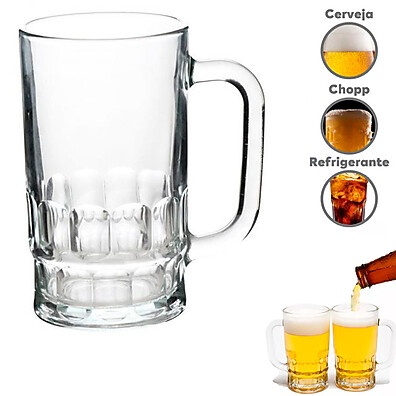 Caneca de Chopp 360ml Hauskraft: Refrescância com Estilo