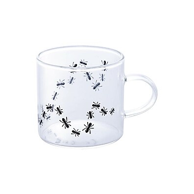 Caneca de Vidro Bug Lyor: Resistente e Charmosa!