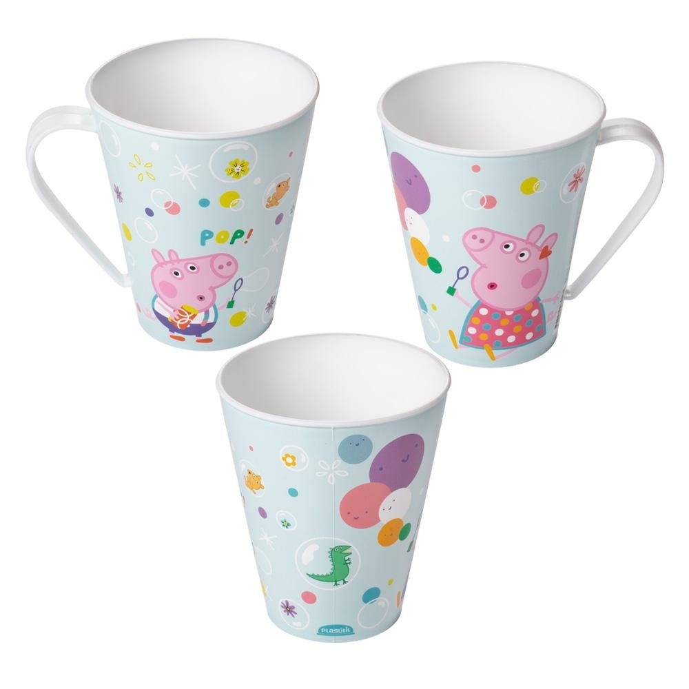 Caneca Peppa Pig 360ml: Hidratação Divertida!