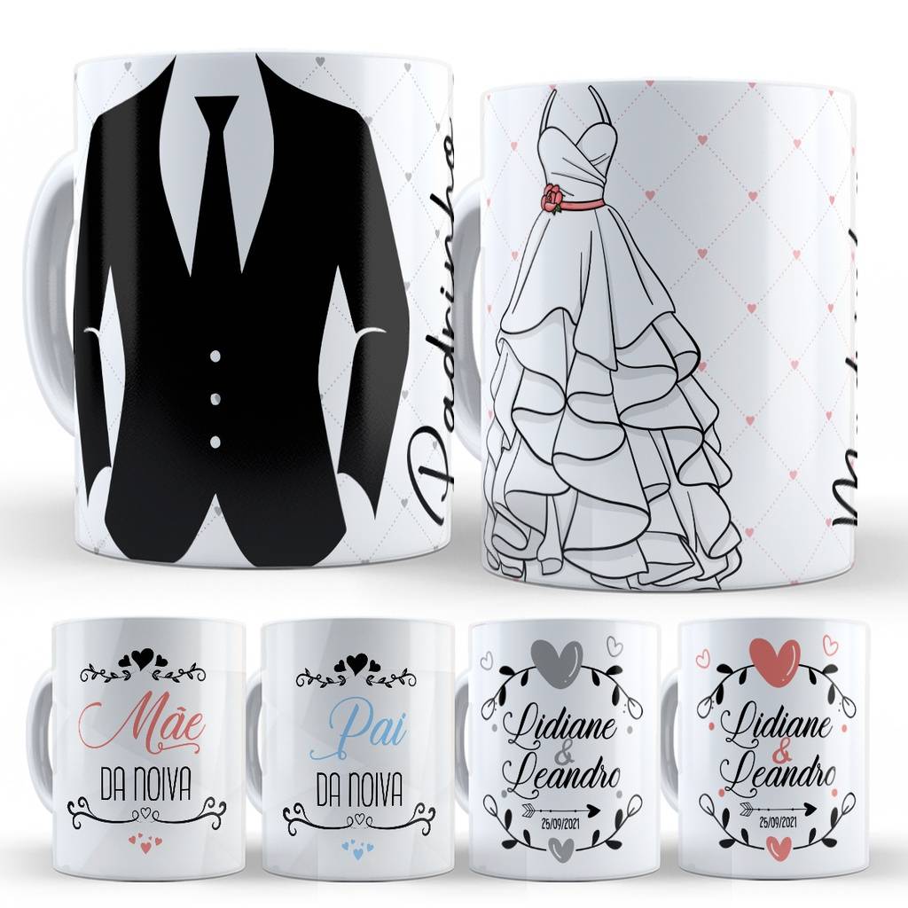 Caneca Personalizada para Padrinhos de Casamento – Qualidade e Estilo