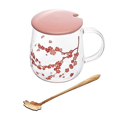 Caneca Sakura Wolff: Elegância em Vidro!