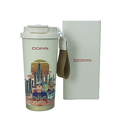 Caneca Térmica DDPAI: Café Quente ou Frio!