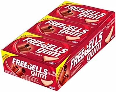 Chiclete Gum Canela 8g c/15 - Freegells