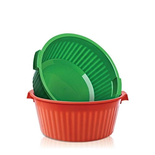 Bacia Multiuso Plástico Canelada 32L - Resistente e Versátil para Casa e Obra