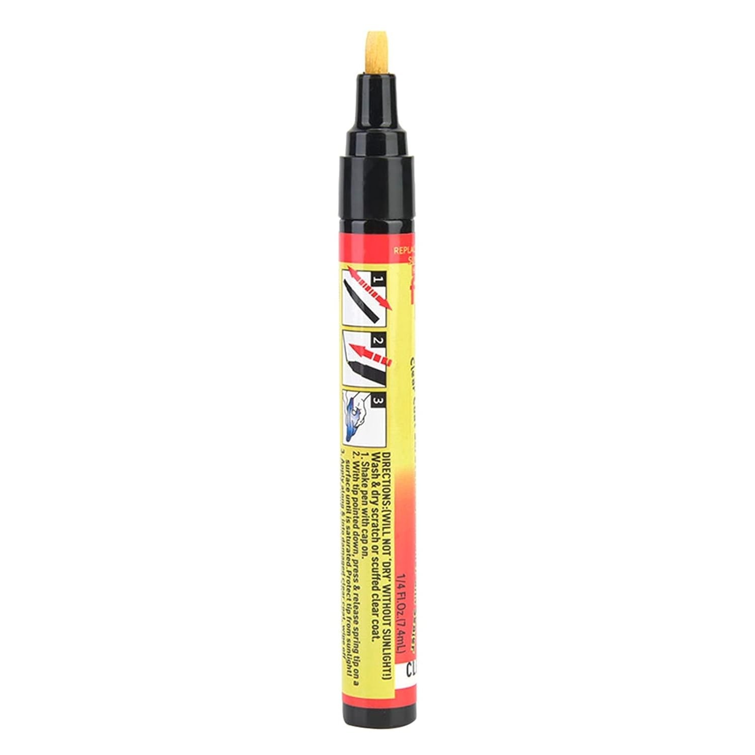 Aplicador de Caneta para Reparo de Arranhões de Carro - Pasta Removedora 2-em-1 para Todos os Tipos de Pintura