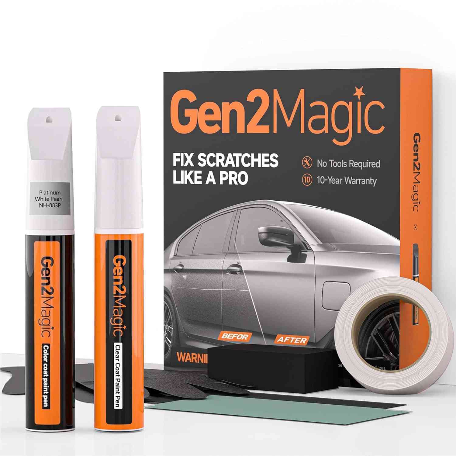 Kit de Retoque para Honda NH-603P - Caneta de Tinta com Revestimento Transparente para Arranhões e Lascas