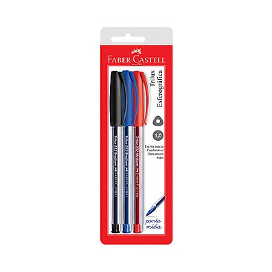 Caneta Faber-Castell Trilux 0.7mm: Conforto e Cores!