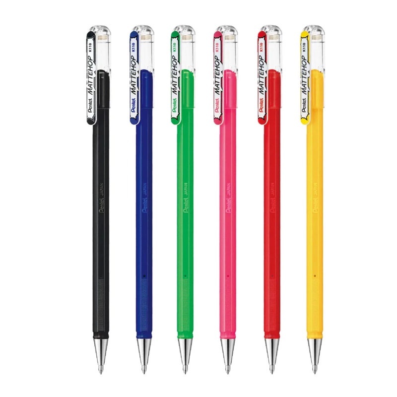 Caneta Gel 1.0mm Pentel Mattehop: Cores Vibrantes!