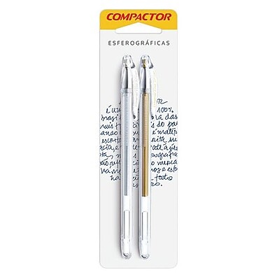 Caneta Gel Compactor 07: Efeito Metálico!