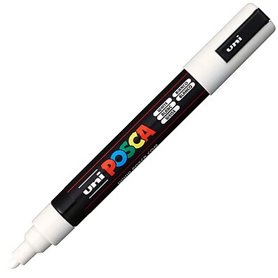 caneta-posca-pc-5m-branco-uniball-profissional-e-versatil