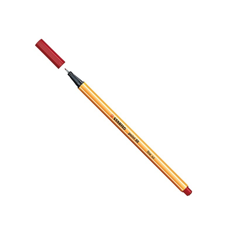Caneta Stabilo 88/40 Vermelha: Precisão e Cores!